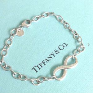 TIFFANY & CO INFINITY LINK BRACELET 925 7.25"